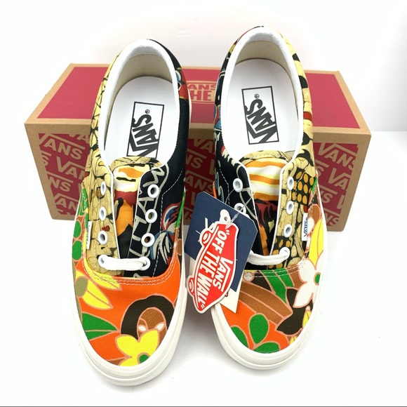 Vans Shoes - Vans Anaheim Factory Era 95 DX Hippie Vintage Floral Sneakers Retro